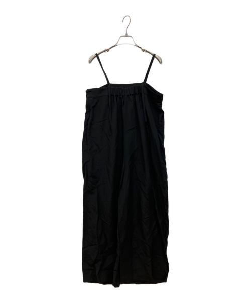 SACRA（サクラ）SACRA (サクラ) RAYON LINEN TUMBLE SALOPETTE ブラック サイズ:38の古着・服飾アイテム