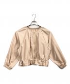 ANAYIアナイ）の古着「トリアセコットンギャザーブルゾン」｜ベージュ