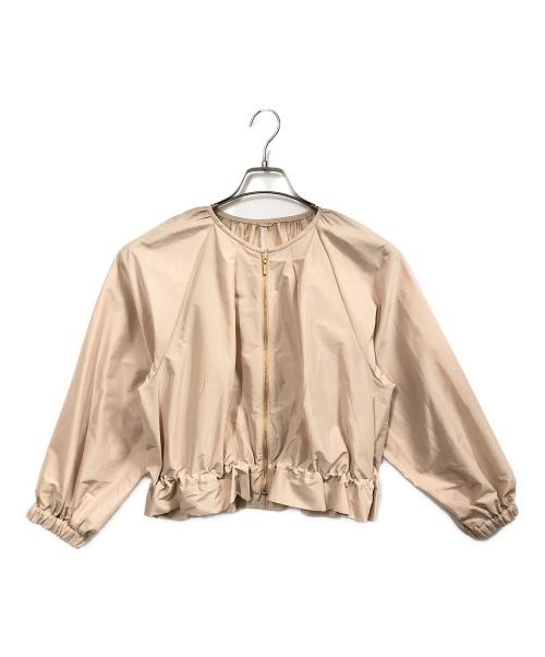 ANAYI（アナイ）ANAYI (アナイ) トリアセコットンギャザーブルゾン ベージュ サイズ:38の古着・服飾アイテム