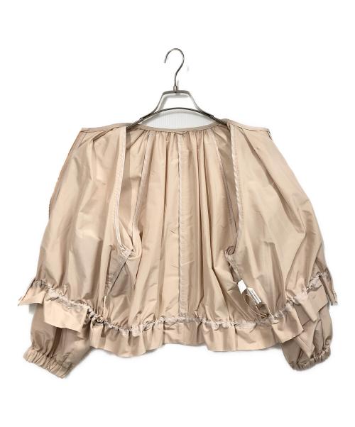 ANAYI（アナイ）ANAYI (アナイ) トリアセコットンギャザーブルゾン ベージュ サイズ:38の古着・服飾アイテム