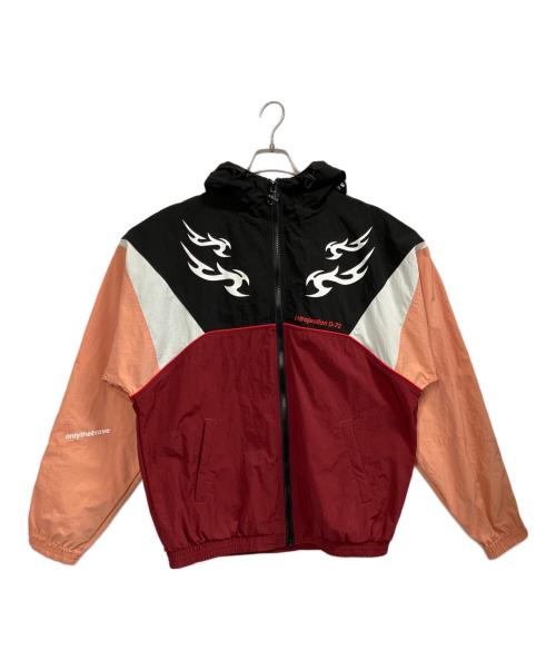 DIESEL（ディーゼル）DIESEL (ディーゼル) J-ETHAN Colourblock Hooded Jacket レッド×ピンク サイズ:Lの古着・服飾アイテム