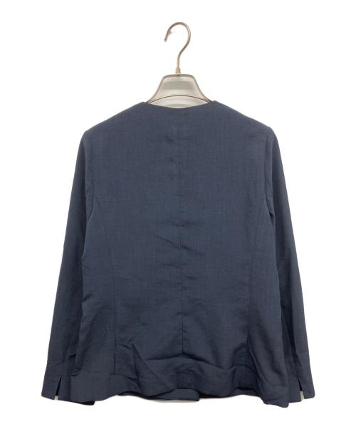 INEDCLARO（イネドクラロ）INEDCLARO (イネドクラロ) リネンライクメランジジャケット ネイビー サイズ:9の古着・服飾アイテム