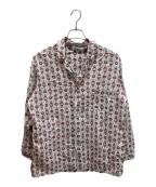 BRENTブレント）の古着「総柄シャツ」｜ブルー×レッド