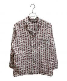 BRENT（ブレント）の古着「総柄シャツ」｜ブルー×レッド