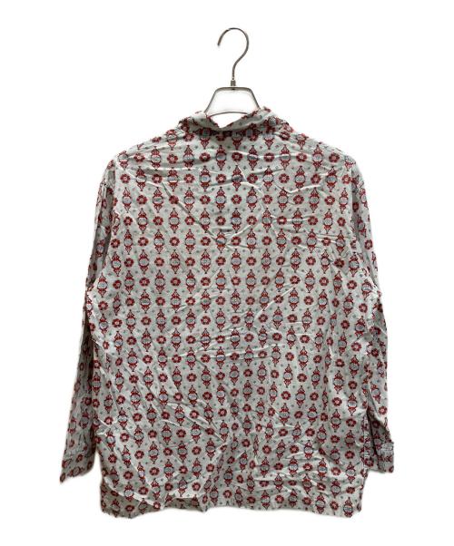 BRENT（ブレント）BRENT (ブレント) 総柄シャツ ブルー×レッド サイズ:Mの古着・服飾アイテム