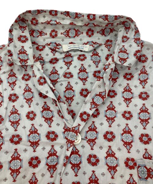 BRENT（ブレント）BRENT (ブレント) 総柄シャツ ブルー×レッド サイズ:Mの古着・服飾アイテム