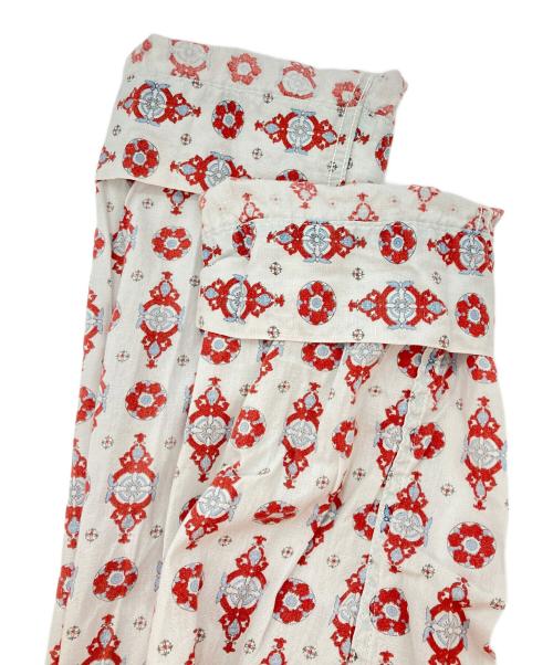 BRENT（ブレント）BRENT (ブレント) 総柄シャツ ブルー×レッド サイズ:Mの古着・服飾アイテム