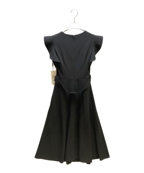Calvin Klein（カルバンクライン）Calvin Klein (カルバンクライン) ベルト付Aラインワンピース ブラック サイズ:2の古着・服飾アイテム