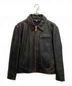 ）の古着「ライナー付レザージャケット」｜ブラウン