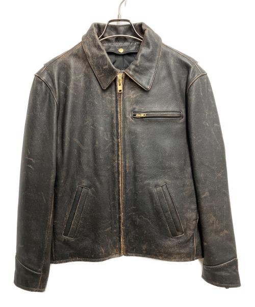 MORGAN（モーガン）MORGAN (モーガン) ライナー付レザージャケット ブラウン サイズ:38の古着・服飾アイテム