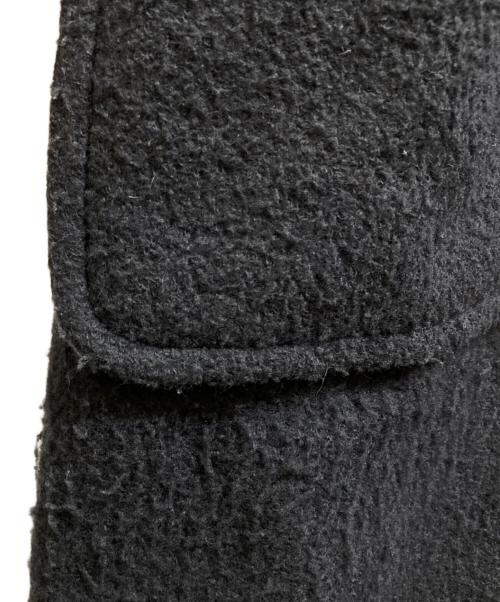 PLAIN PEOPLE（プレインピープル）PLAIN PEOPLE (プレインピープル) ノーカラーパイピングロングコート ブラック サイズ:2の古着・服飾アイテム