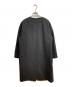 PLAIN PEOPLE (プレインピープル) ノーカラーパイピングロングコート ブラック サイズ:2：5000円
