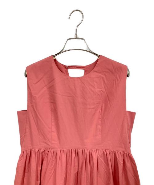 Mia asterism（ミーアアステリズム）Mia asterism (ミーアアステリズム) ノースリーブティアードワンピース ピンク サイズ:38の古着・服飾アイテム