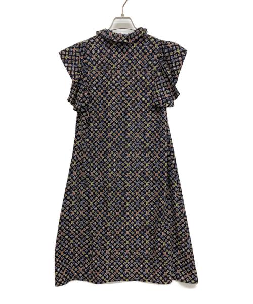 LOUIS VUITTON（ルイ ヴィトン）LOUIS VUITTON (ルイ ヴィトン) モノグラムシルクワンピース ブラック サイズ:34の古着・服飾アイテム