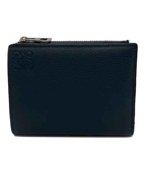 LOEWE（ロエベ）LOEWE (ロエベ) スリムコンパクトウォレット ネイビーの古着・服飾アイテム
