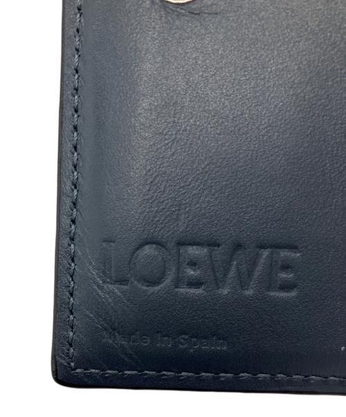 LOEWE（ロエベ）LOEWE (ロエベ) スリムコンパクトウォレット ネイビーの古着・服飾アイテム