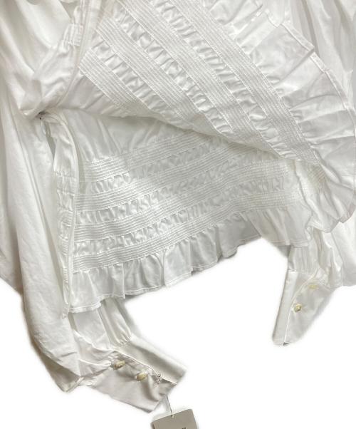 cygne（シーニュ）cygne (シーニュ) Mireille ウエストシャーリングブラウス ホワイト サイズ:FREEの古着・服飾アイテム