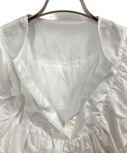 cygne（シーニュ）cygne (シーニュ) Mireille ウエストシャーリングブラウス ホワイト サイズ:FREEの古着・服飾アイテム