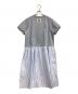 PINK HOUSE (ピンクハウス) ロンドンストライプ使いコンビワンピース ブルー サイズ:-：10000円