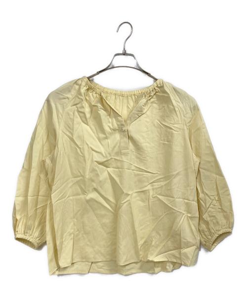 BALLSEY（ボールジィ）BALLSEY (ボールジィ) クリスタルコットンスキッパーブラウス イエロー サイズ:36の古着・服飾アイテム
