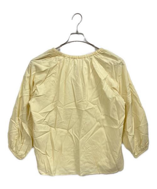 BALLSEY（ボールジィ）BALLSEY (ボールジィ) クリスタルコットンスキッパーブラウス イエロー サイズ:36の古着・服飾アイテム