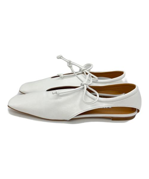 Pippichic（ピッピシック）Pippichic (ピッピシック) フラットシューズ ホワイト サイズ:36 1/2の古着・服飾アイテム