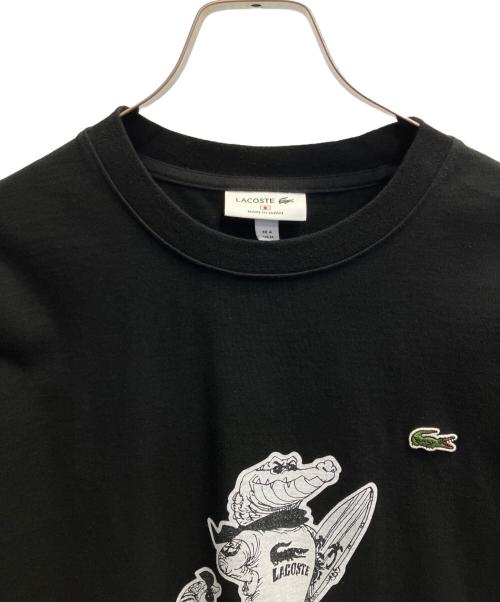 LACOSTE（ラコステ）LACOSTE (ラコステ) ONE PIECE (ワンピース) ワニキャラクター Tシャツ ブラック サイズ:Mの古着・服飾アイテム