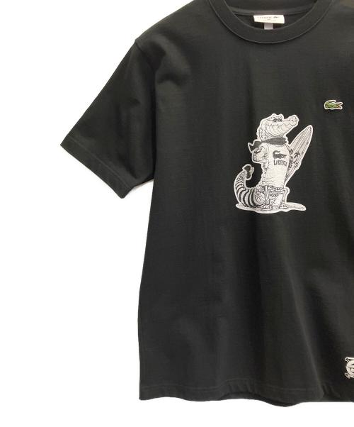 LACOSTE（ラコステ）LACOSTE (ラコステ) ONE PIECE (ワンピース) ワニキャラクター Tシャツ ブラック サイズ:Mの古着・服飾アイテム