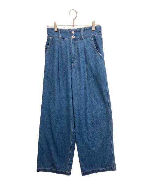 Liesse（リエス）Liesse (リエス) ワイドデニムパンツ インディゴ サイズ:3の古着・服飾アイテム