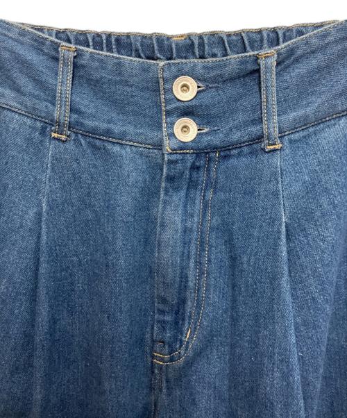 Liesse（リエス）Liesse (リエス) ワイドデニムパンツ インディゴ サイズ:3の古着・服飾アイテム