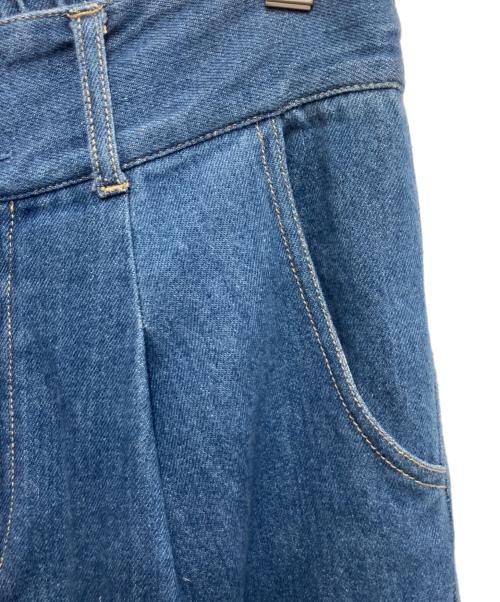 Liesse（リエス）Liesse (リエス) ワイドデニムパンツ インディゴ サイズ:3の古着・服飾アイテム