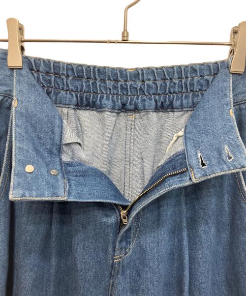 Liesse（リエス）Liesse (リエス) ワイドデニムパンツ インディゴ サイズ:3の古着・服飾アイテム