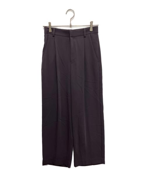 qualite（カリテ）qualite (カリテ) マットサテンストレートパンツ グレー サイズ:38の古着・服飾アイテム