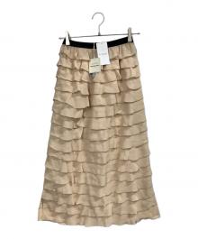 La TOTALITE（ラ ト―タリテ）の古着「Ruffle Skirt」｜ベージュ