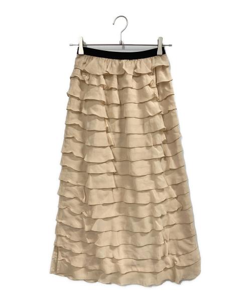 La TOTALITE（ラ ト―タリテ）La TOTALITE (ラ ト―タリテ) Ruffle Skirt ベージュ サイズ:FREE 未使用品の古着・服飾アイテム