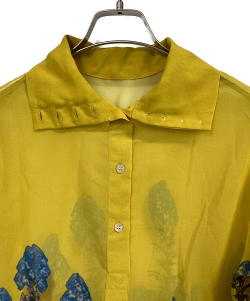 DRIES VAN NOTEN（ドリスヴァンノッテン）DRIES VAN NOTEN (ドリスヴァンノッテン) ハイネックブラウス イエロー サイズ:34の古着・服飾アイテム