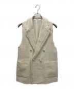 ANAYIアナイ）の古着「ツイードフリンジジレ」｜アイボリー