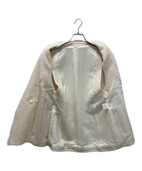 ANAYI（アナイ）ANAYI (アナイ) ツイードフリンジジレ アイボリー サイズ:38の古着・服飾アイテム