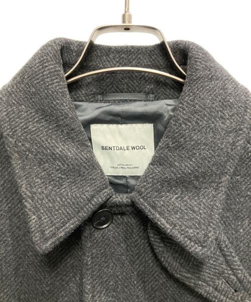 green label relaxing（グリーンレーベルリラクシング）green label relaxing (グリーンレーベルリラクシング) SENTDALE WOOL ステンカラーコート グレー サイズ:Sの古着・服飾アイテム