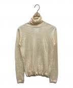 JIL SANDERジルサンダー）の古着「カシミヤシルクタートルネックニット」｜ベージュ