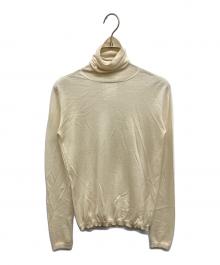 JIL SANDER（ジルサンダー）の古着「カシミヤシルクタートルネックニット」｜ベージュ