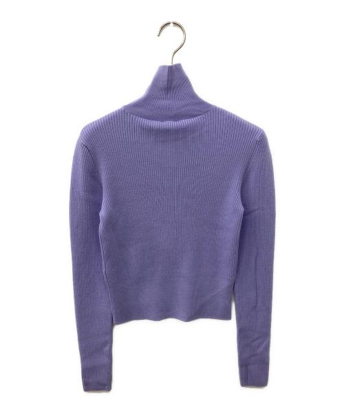 patou（パトゥ）patou (パトゥ) ウールブレンドリブタートルネックニット パープル サイズ:S 未使用品の古着・服飾アイテム