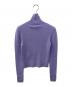 patou (パトゥ) ウールブレンドリブタートルネックニット パープル サイズ:S 未使用品：15000円