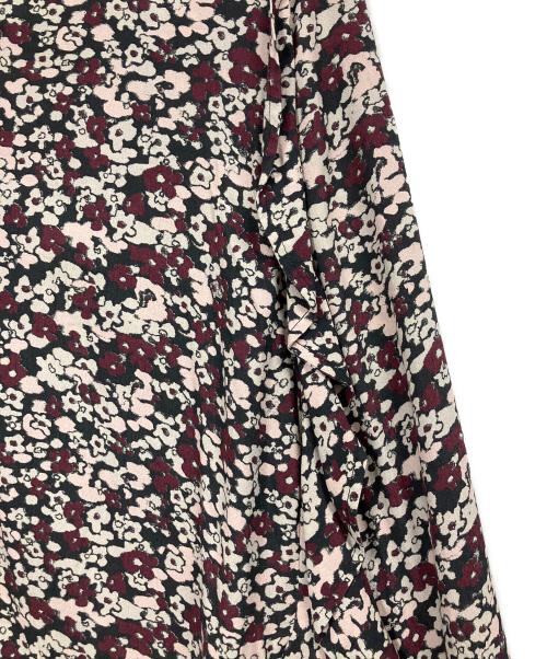 GANNI（ガニー）GANNI (ガニー) フラワーラッフルスカート パープル サイズ:34の古着・服飾アイテム