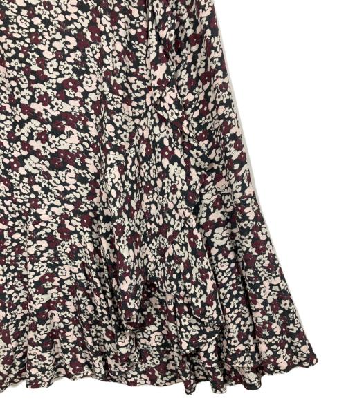 GANNI（ガニー）GANNI (ガニー) フラワーラッフルスカート パープル サイズ:34の古着・服飾アイテム