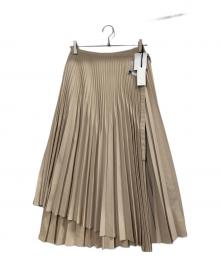 COLUMN（コラム）の古着「クレーププリーツスカート」｜ベージュ