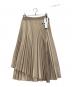 COLUMN（コラム）の古着「クレーププリーツスカート」｜ベージュ