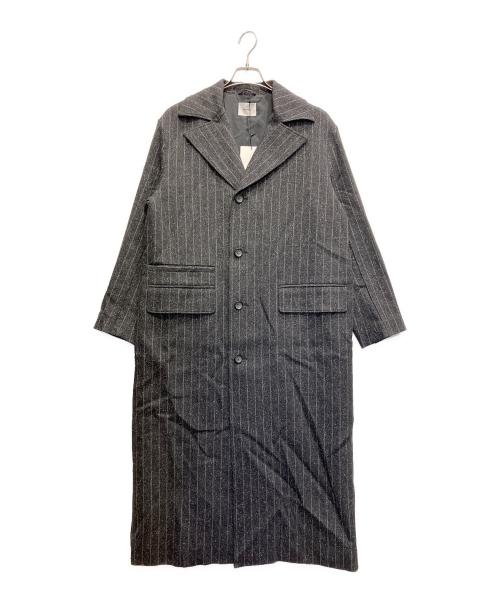 MIESROHE（ミースロエ）MIESROHE (ミースロエ) Iラインロングオーバーコート グレーの古着・服飾アイテム