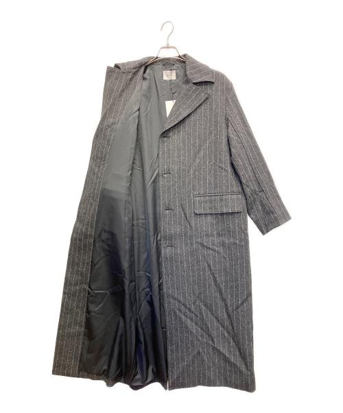 MIESROHE（ミースロエ）MIESROHE (ミースロエ) Iラインロングオーバーコート グレーの古着・服飾アイテム