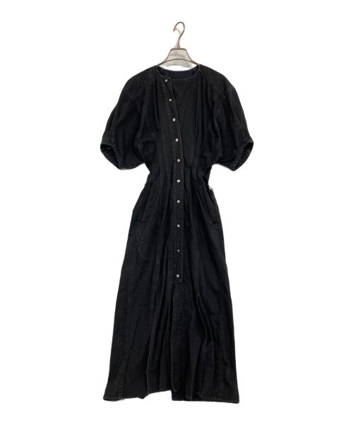 PHOTOCOPIEU（フォトコピュー）PHOTOCOPIEU (フォトコピュー) AGATHA デニムワンピース ブラック サイズ:36の古着・服飾アイテム